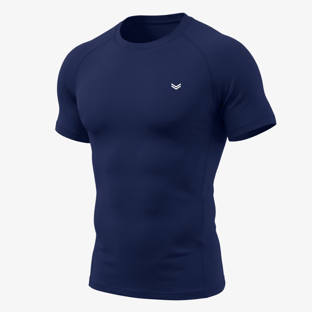 Navy Half Sleeve Compression Tee