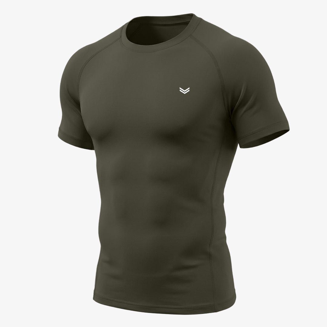 Olive Half Sleeve Compression Tee